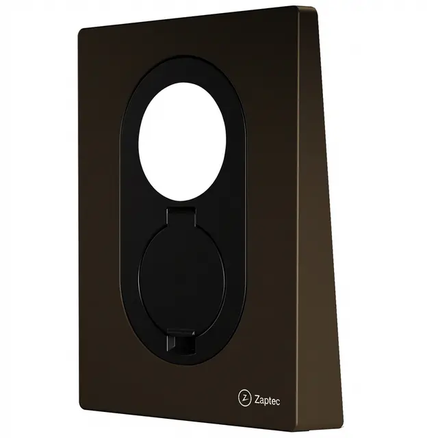 Zaptec Go laddbox i färgen Wood Brown brun